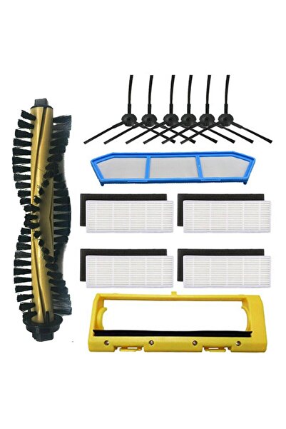 NO BRAND مناسب لاستبدال فرشاة الجانب لفلتر HEPA، ومناسب لقطع غيار مكنسة الروب...