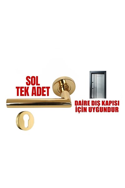 Store VEGA GOLD YALE TİPİ SOL PASLANMAZ KAPI KOLU