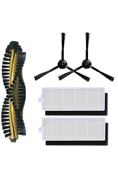 NO BRAND مناسب لملحقات مكنسة الروبوت ILIFE A4 A4S، فرشاة جانبية رئيسية، فلتر ...