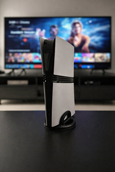 AGELON Siyah Playstation 5 Pro Uyumlu Alt Taban Standı Yan Destekli