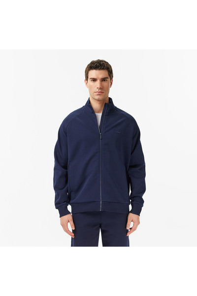 Lacoste Erkek Classic Fit Dik Yaka Lacivert Sweatshirt
