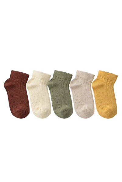 JUST SOCKS 5-Pack Baby Cotton Booties Socks