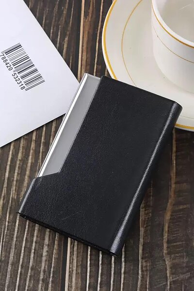 TAKIŞTIR Crni metal Novčanik / Držač za kartice