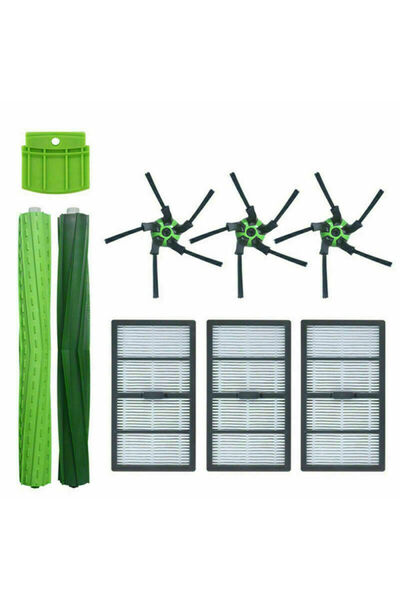 NO BRAND مناسب لفرشاة رئيسية وفلتر HEPA حقيبة غبار مكنسة iRobot Roomba S9/S9 ...