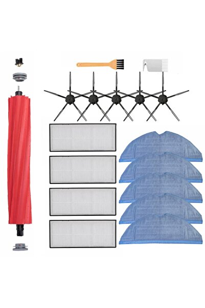 NO BRAND مناسب لفرش مكنسة روبوروك S7 S70 S75 T7 T7S T7Plus T7SPlus، وفلتر هيب...