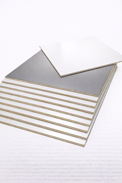 Ege Concept Life 35x45 Dikdörtgen Pasta Tabanı | Çift Taraflı Gümüş Beyaz Sun...