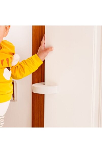 İdeal Baby 1 Adet Beyaz Sünger Kapı Stoperi Sünger Kapı Durdurucu Güvenlik Ürünü Evde Güvenlik