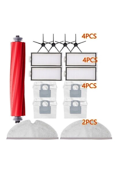 NO BRAND مناسب لمكنسة روبوروك Q7 ماكس / ماكس+ / تي 8 الكهربائية، فرشاة جانبية...