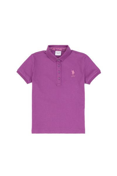 U.S. Polo Assn. Devojčica ljubičasta osnovna majica 50283286-VR038