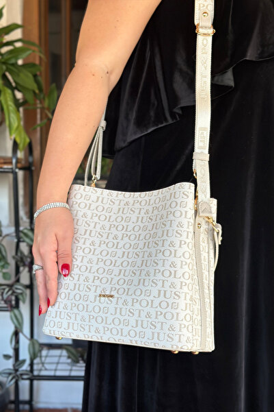 GALB Original Just Polo 4-Compartment Double Strap Women's Shoulder Bag Mediu...