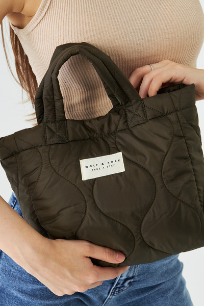 WOLF & ROCK Patterned Quilted Mini Crossbody Bag