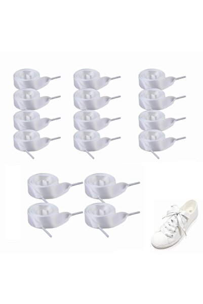 Arabest 16Pcs 2 cm Wide Silk Shoestring,Satin Shoelaces, Solid Color Shoelace...