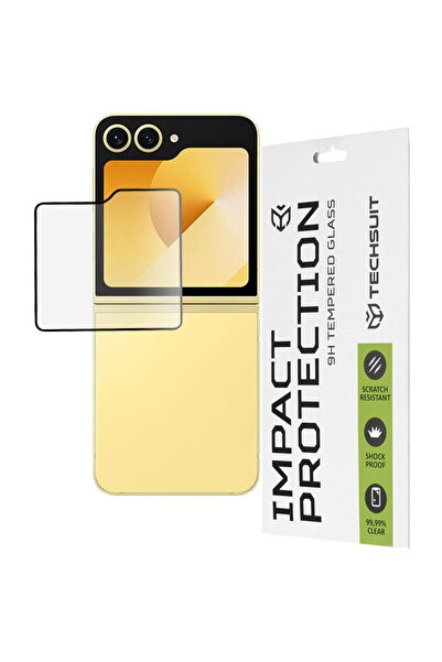 Techsuit Folie pentru Samsung Galaxy Z Flip6 - 111D Full Cover / Sticlă cu ad...