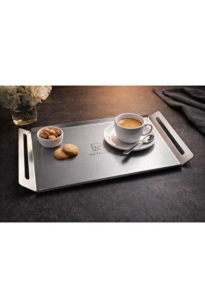 Metalfix Premium Paslanmaz Çelik Sunum Tepsisi – Modern & Şık Tasarım