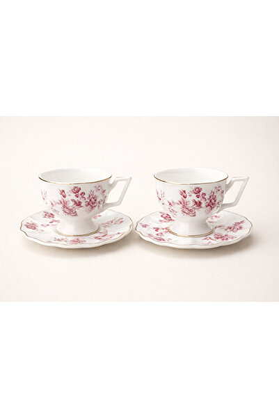 LEONEV 2-Person Flower Series Porcelain Cup 100 ml