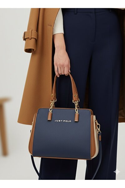 Just Polo Women's Shoulder and Hand Bag Polo Fabric