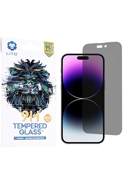 Lito iPhone 14 Pro Max Case - 2.5D Classic Glass - Privacy