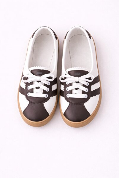 Slipcat Pantofi sport pentru femei, cu șireturi, confortabili, retro cu dungi...