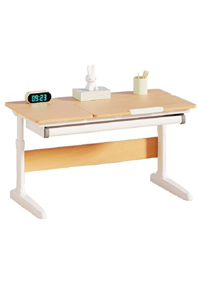 Marcoshop Birou reglabil ergonomic pentru copii NATUR