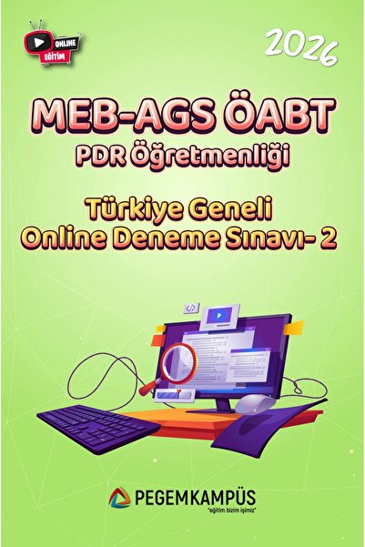 Pegem Akademi Yayıncılık 2026 MEB-AGS ÖABT Psikolojik Danışma ve Rehberlik Öğ...