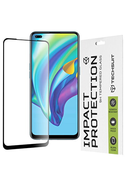 Techsuit Folie pentru Oppo Reno4 Lite - 111D Full Cover / Sticlă cu adeziv in...