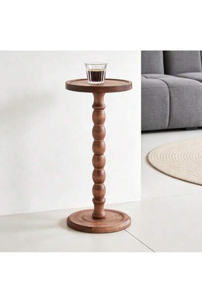 Mtanvxay طاولة جانبية خشبية داخلية وخارجية، مناسبة لأرائك نهاية الشرفات وغرف ...