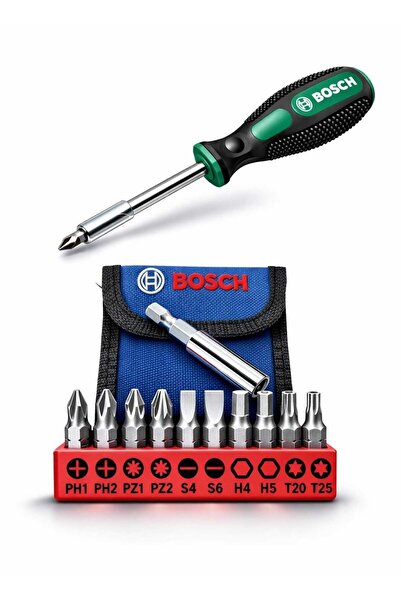 Bosch 10'lu Manyetik Uç Seti + Tornavida