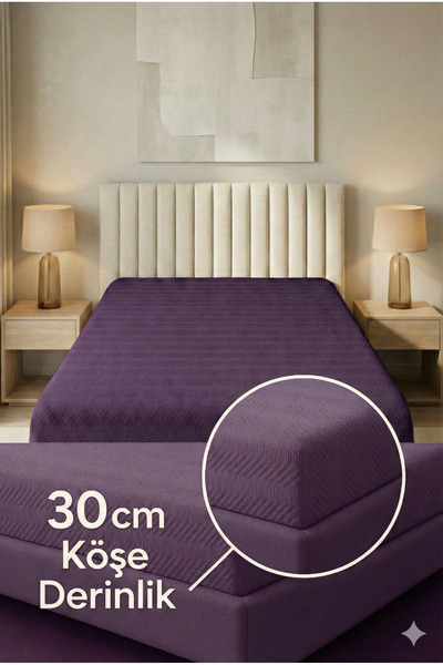 Miabella Home 100% pamuk Dobby dvostruka plahta sa mekom teksturom, jednostru...