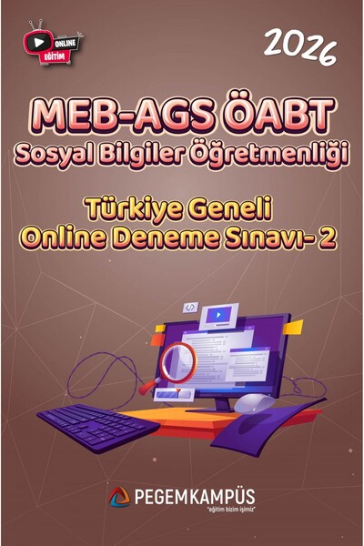 Pegem Akademi Yayıncılık 2026 MEB-AGS ÖABT Sosyal Bilgiler Öğretmenliği Türki...