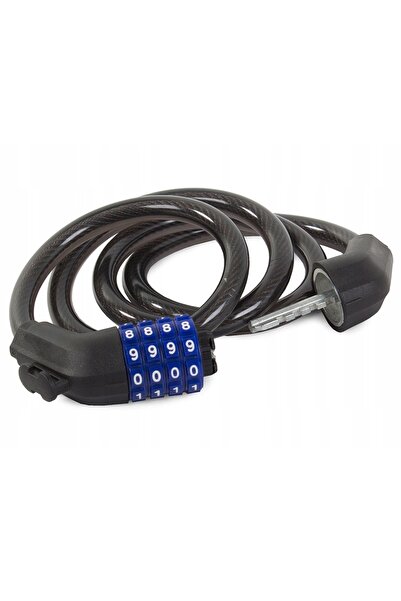 zola Steel bicycle lock with PVC coating, 4-step lock and attachment bracket ...