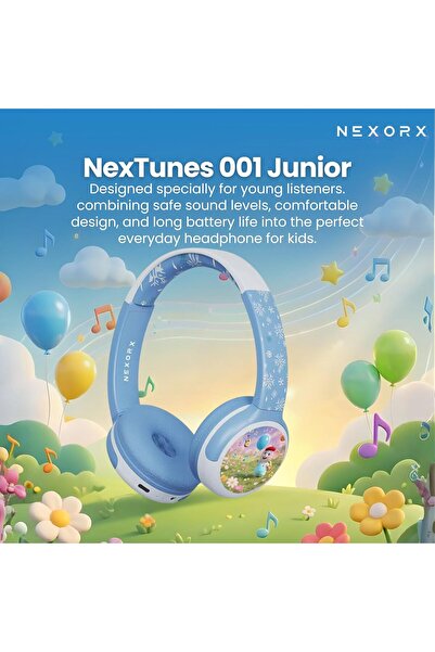 NexorX NexTunes 001 Junior Kids Headphones – Bluetooth 5.3, 8 Hours Playtime,...