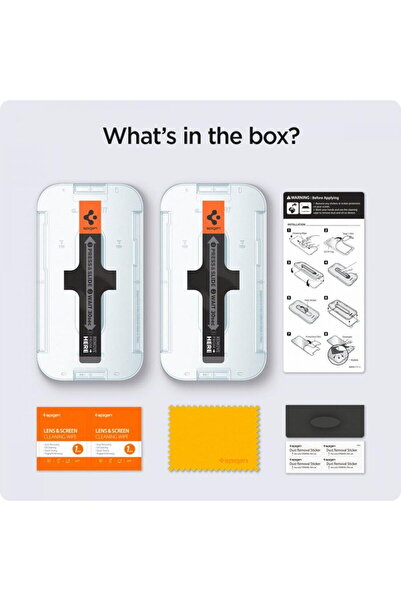 Spigen STICLĂ TĂMĂRITĂ GLAS.TR „EZ FIT” PACHET DE 2 PENTRU IPHONE 13 PRO