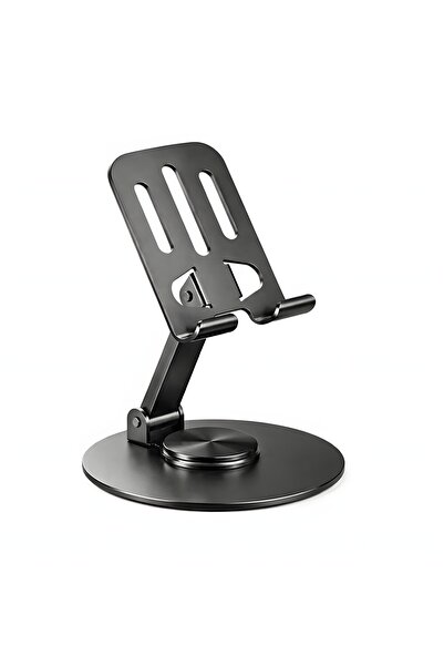 SMAYLİNG Metal Phone Stand 720 °   Rotatable Foldable Desktop Phone Holder