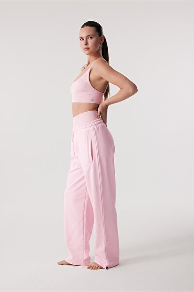 Oishii Rei Loungewear Wide Leg Eşofman Dusty Pink