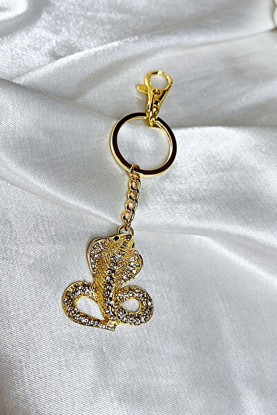 Luxe Loom Zarafetin Işıltısı Luxury Bag Accessory with Gold Color Zircon Ston...