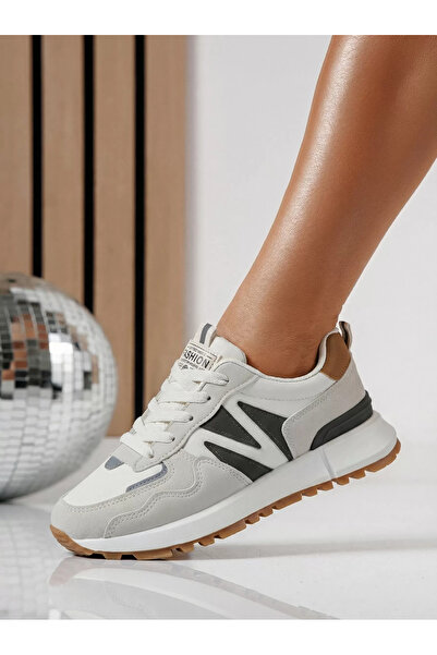 Zaira Women's beige eco- Leather sneakers Kalina #24506 - 40