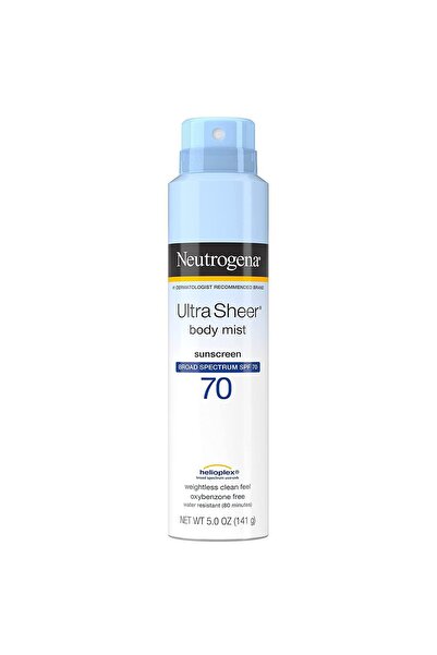 Neutrogena Sun Protection Spray, Neutrogena, Ultra Sheer Body Mist, SPF 70, W...