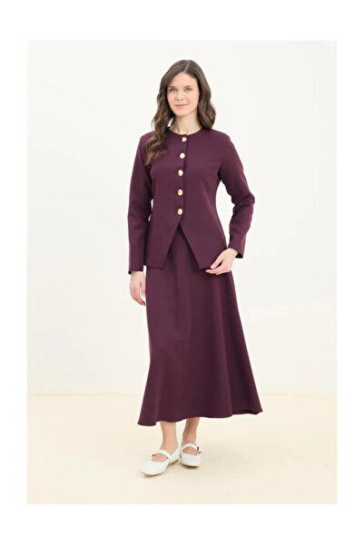 Line By Touches Alive Skirted Suit