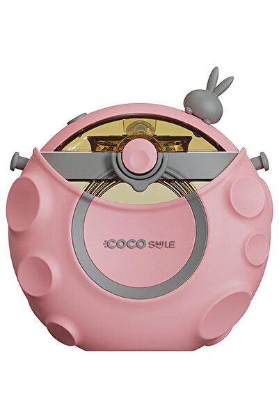 CocoSmile Uzay Tema Kılıflı Pipetli Tritan Çocuk Matara 630 ml - Pembe