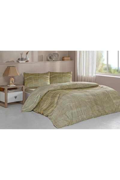 Özdilek Duvet Cover Set Softlife Cotton Satin Double Marble Effect