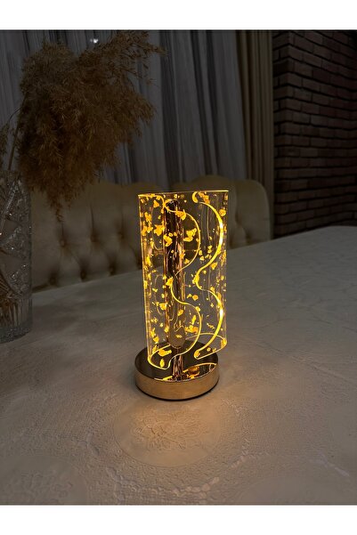 AHLE HOME Şarjlı Kablosuz Masa Lambası Dokunmatik 3 Renk LED Modern Tasarım