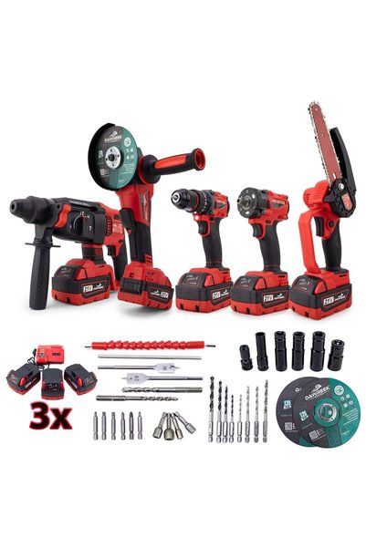 Dawreek Beşli set MW350R (10mm Ç.Mandren+S.Sıkma+Ş.Spral+Ş.Hilti+Budama)