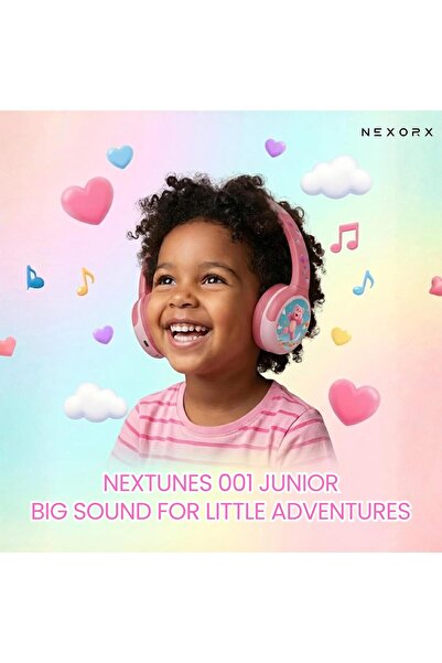 NexorX NexTunes 001 Junior Kids Headphones – Bluetooth 5.3, 8 Hours Playtime,...