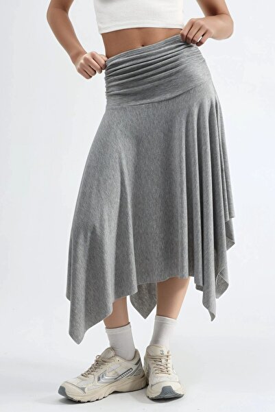 Hiccup Busem Soft Touch Asymmetrical Midi Skirt