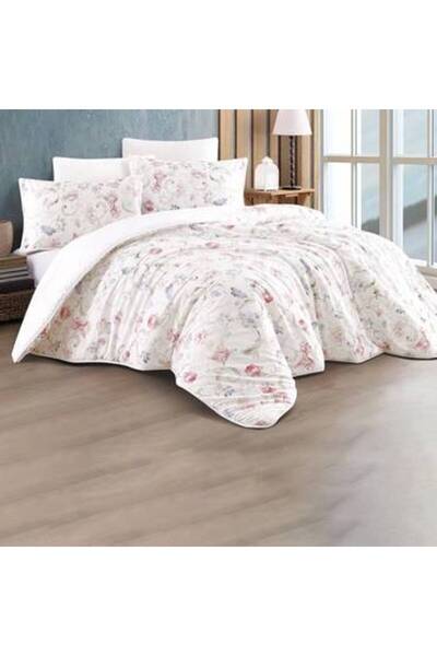 Pazar Home Bedding Bazaar Home Double Bedspread with Sewn Filling, 6 Pieces, ...