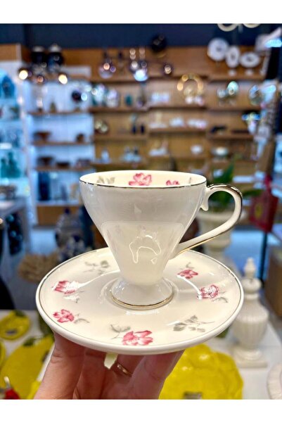 MİEN Pink Footed Turkish Coffee Cup for 6 People