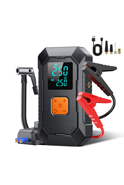 Sthxyfaith Air Jump Starter with Air Compressor, Car Battery Jumper Starter C...