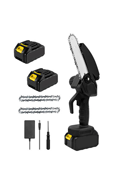 Sumkyle منشار كهربائي صغير محمول لاسلكي يدوي، قابل لإعادة الشحن، مع حقيبة سفر...