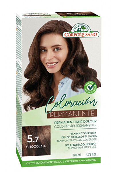 Corpore Sano Permanent Hair Dye, Ammonia-Free, 5.7 Chocolate, Corpore Sano, 1...