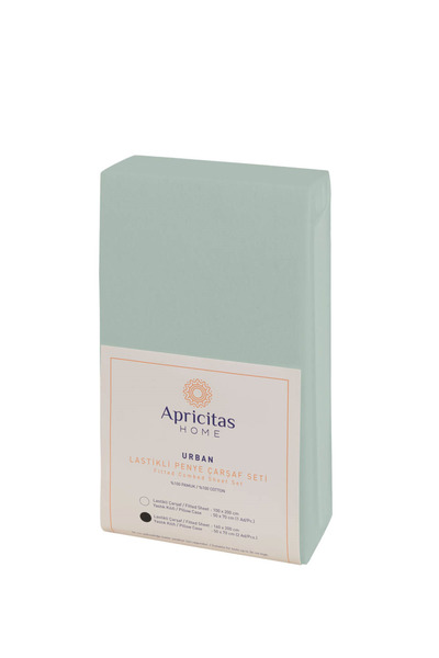Apricitas HOME Single Bed Sheet Set Urban Sage 120X200 cm